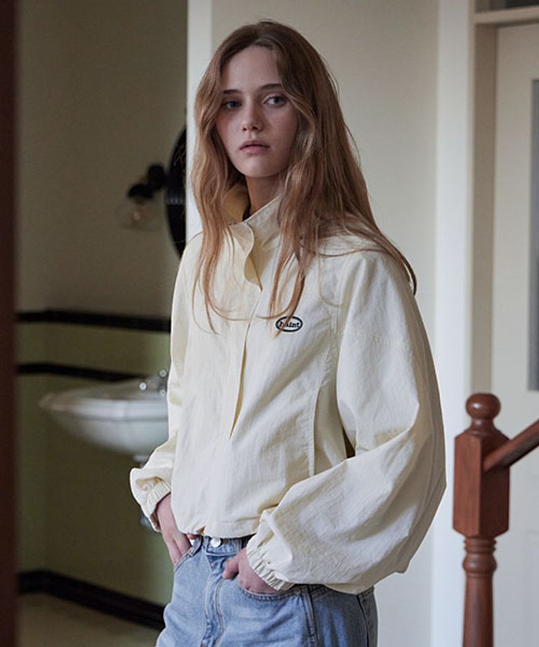 HIGH NECK WIND BREAKER JUMPER_2COLORS_CREAM
