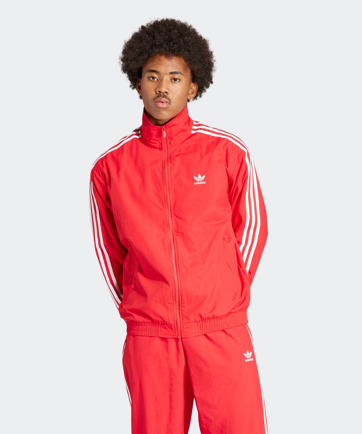 아디다스(ADIDAS) 우븐 파이어버드 트랙탑 - 레드 / IT2495