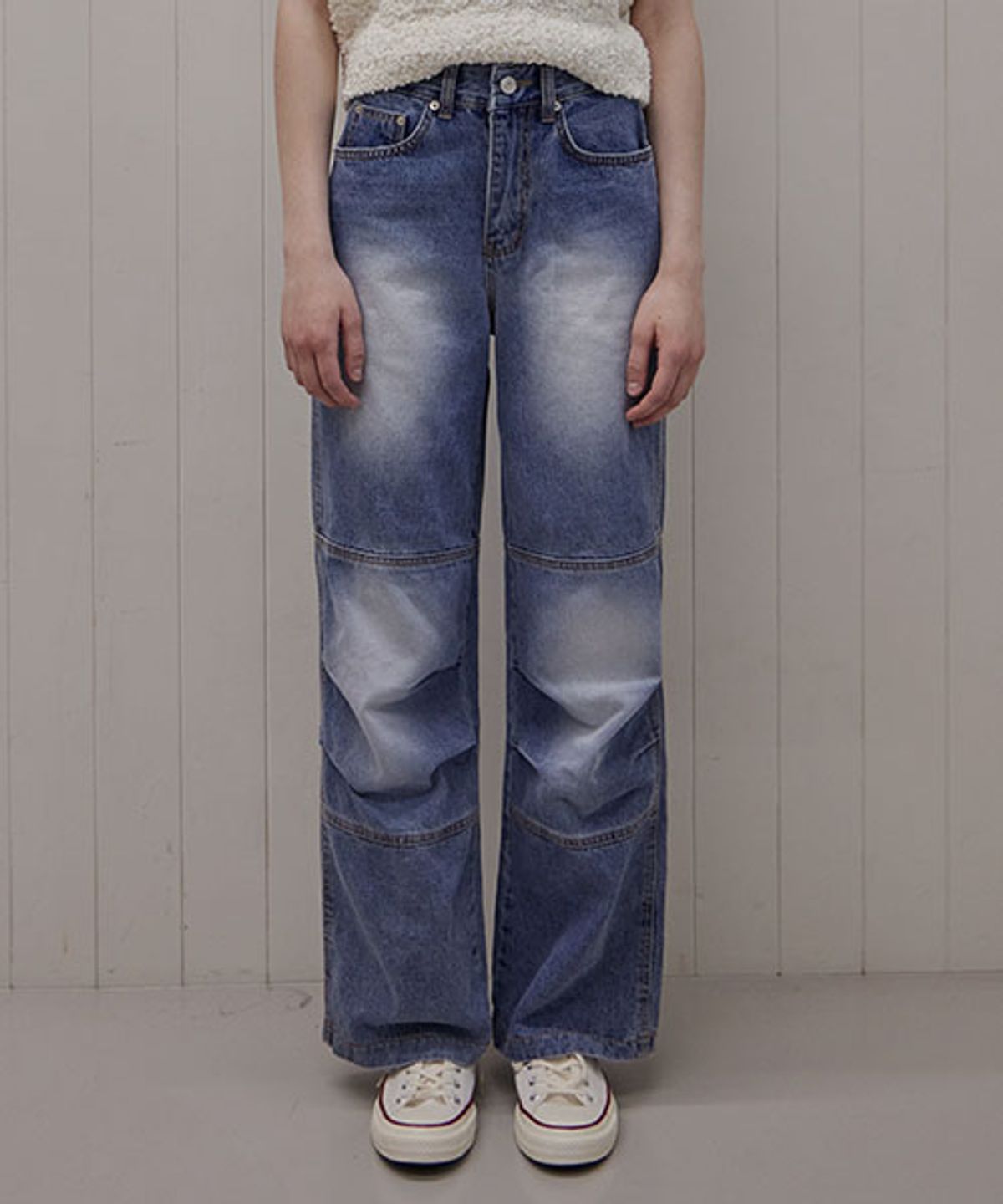 헤인트(HAINT) CIRCLE PIN-TUCK LONG WIDE PANTS