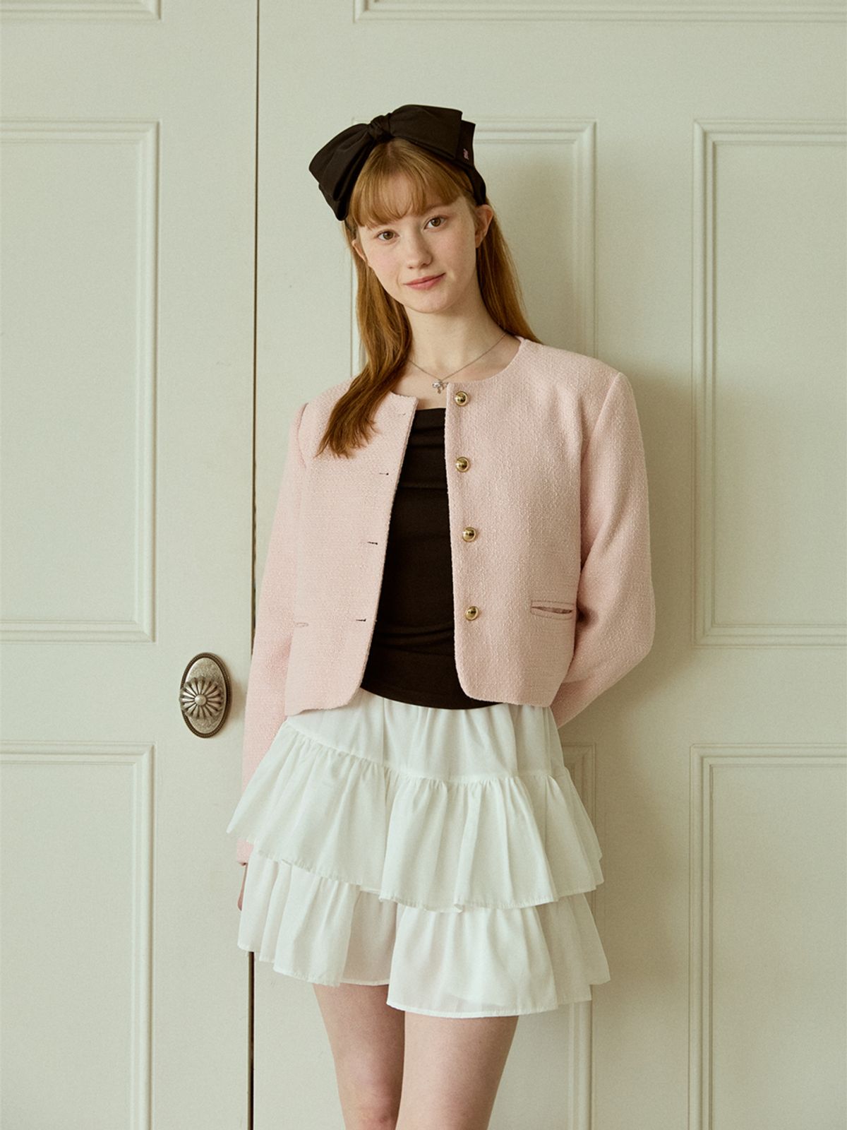 핑크파인애플(PINK PINEAPPLE) FAIRY TIERED SKIRT PANTS_IVORY