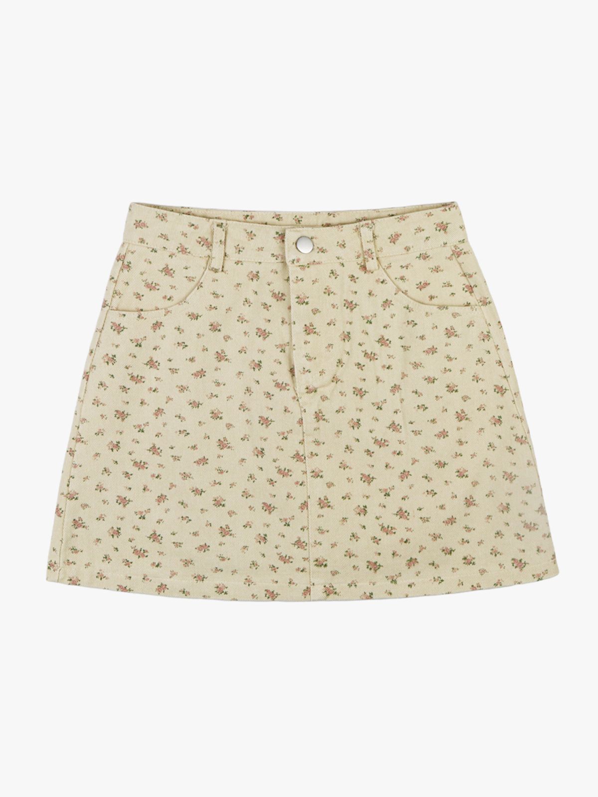 핑크파인애플(PINK PINEAPPLE) BLOOMING SKIRT_BEIGE