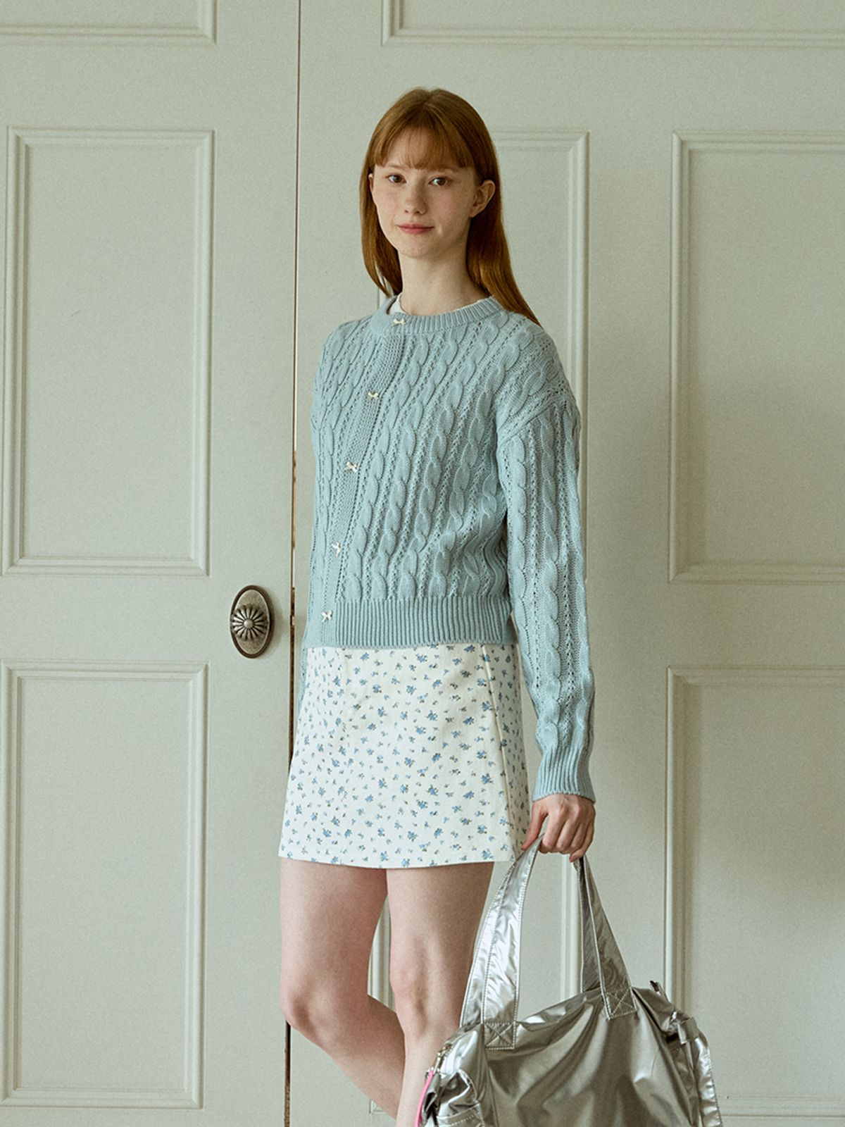 핑크파인애플(PINK PINEAPPLE) BLOOMING SKIRT_IVORY