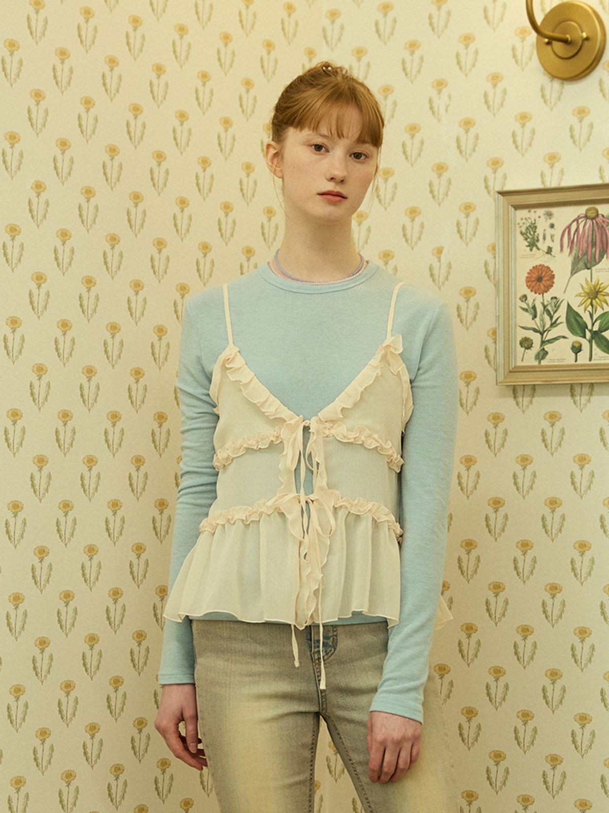 핑크파인애플(PINK PINEAPPLE) GLASSY LONG SLEEVES_MINT