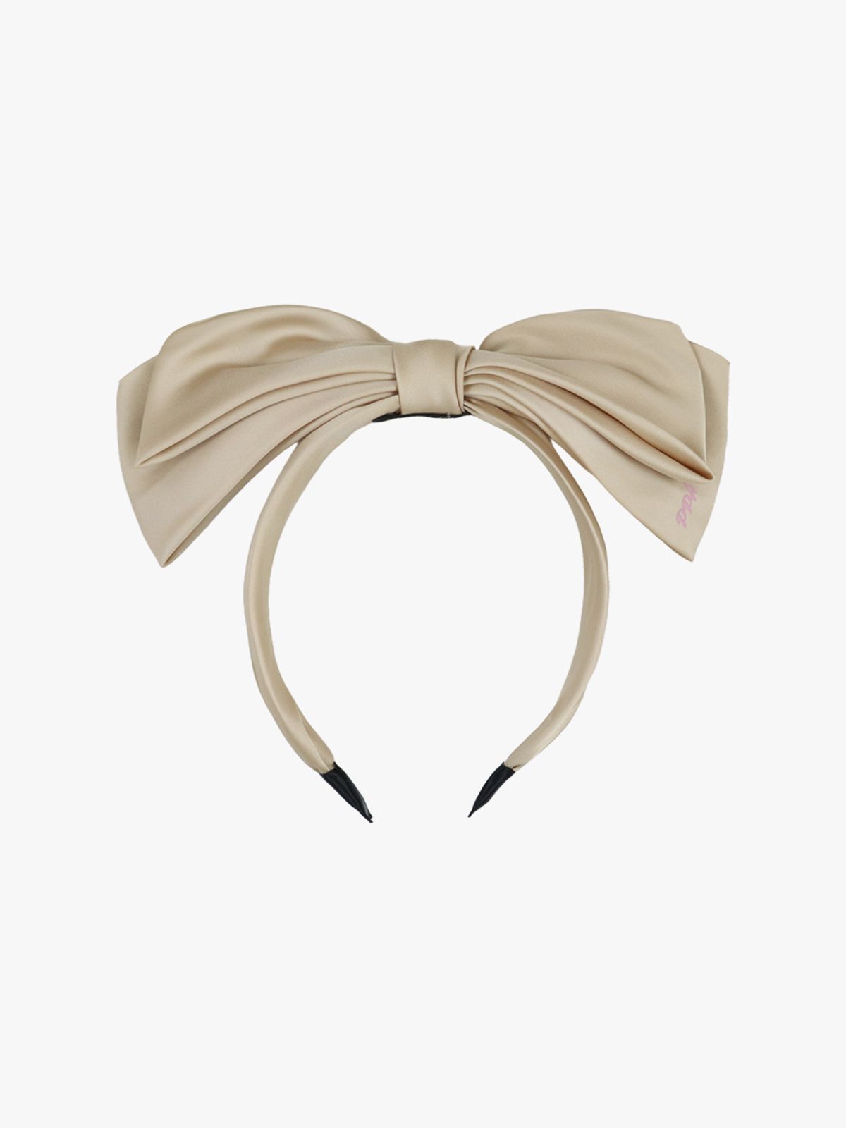 핑크파인애플(PINK PINEAPPLE) TIERED RIBBON HAIR BAND_BEIGE