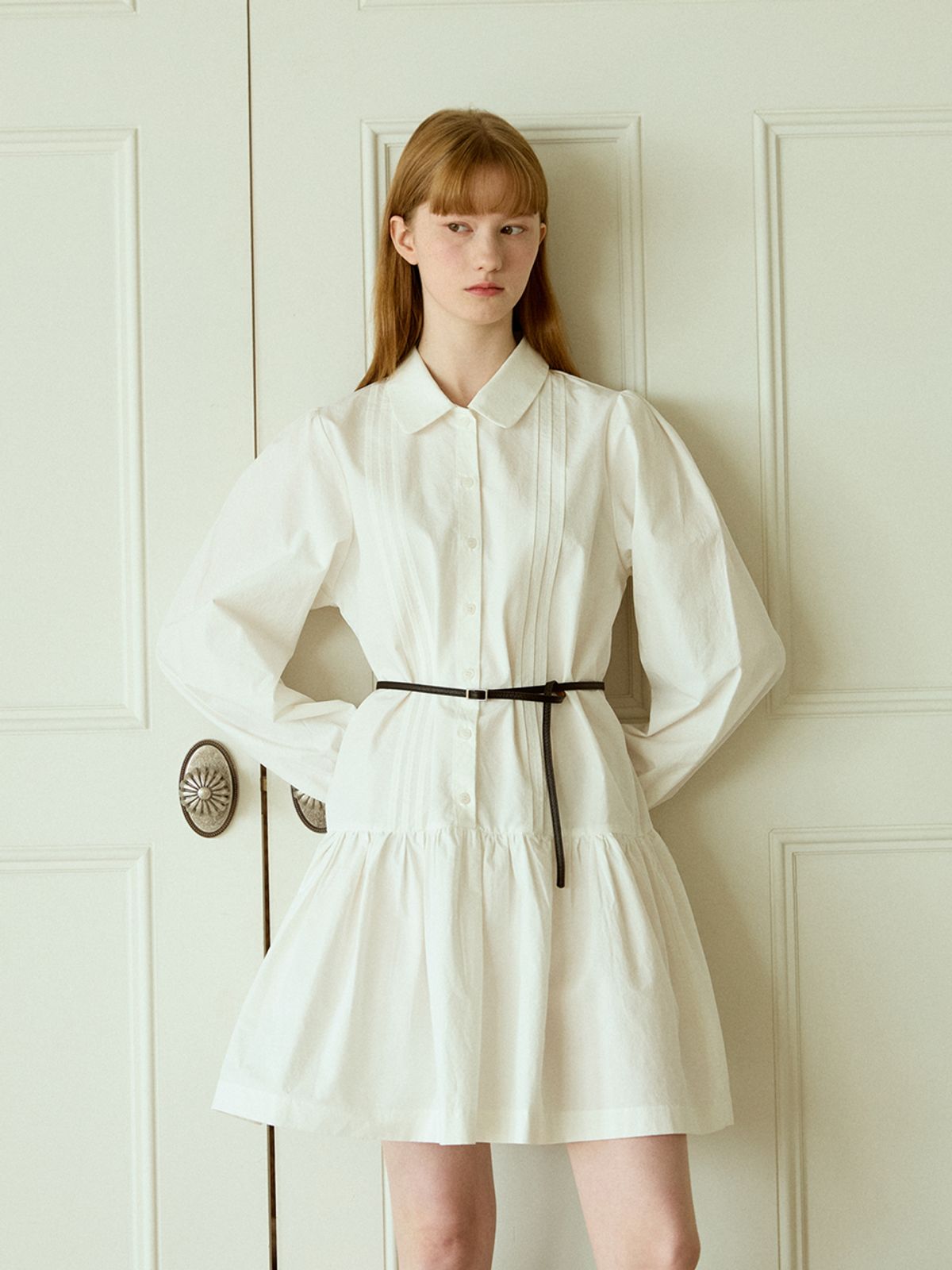 핑크파인애플(PINK PINEAPPLE) THIN VEGAN LEATHER BELT_BLACK