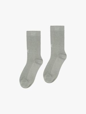 [2pack] PETITE RIBBON SOCKS SET_GREY