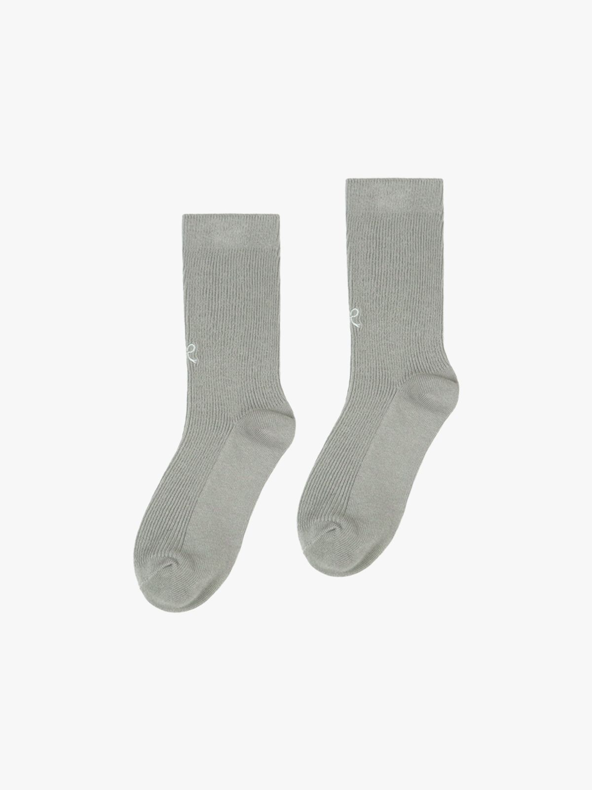핑크파인애플(PINK PINEAPPLE) [2pack] PETITE RIBBON SOCKS SET_GREY