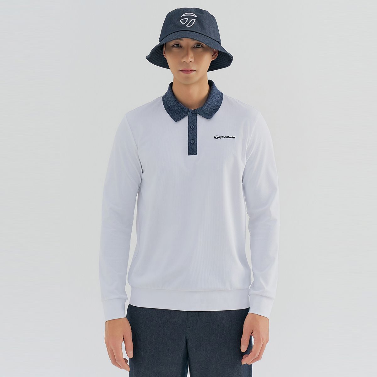 테일러메이드 어패럴(TAYLORMADE APPAREL) 남성 니트 카라 포인트 티셔츠 T8031TN1341-100