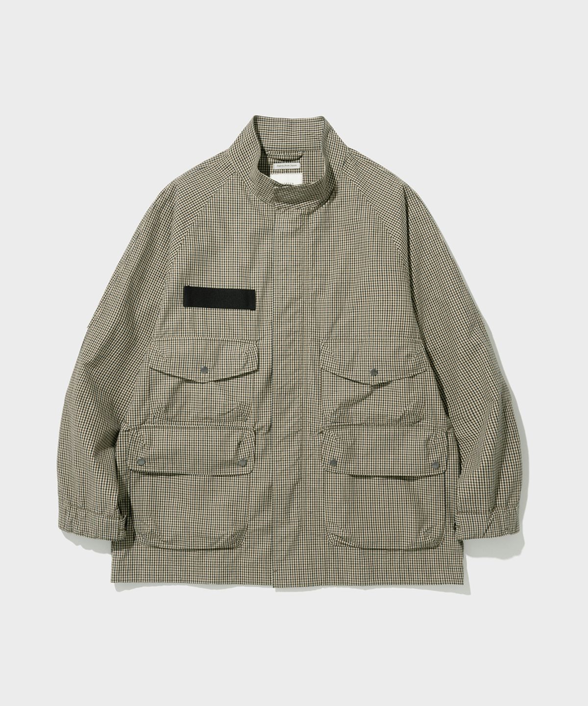 셔터(SHIRTER) OVERSIZED HUNTING JACKET (CHECK BEIGE)