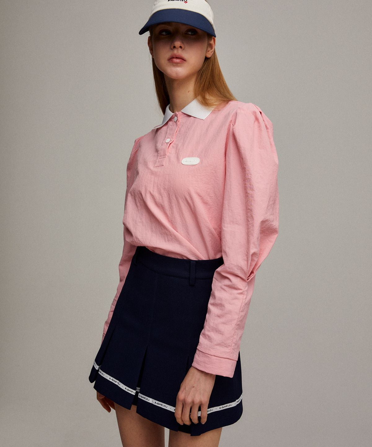 칸디니(KANDINI) 핑크 나일론 퍼프 카라티