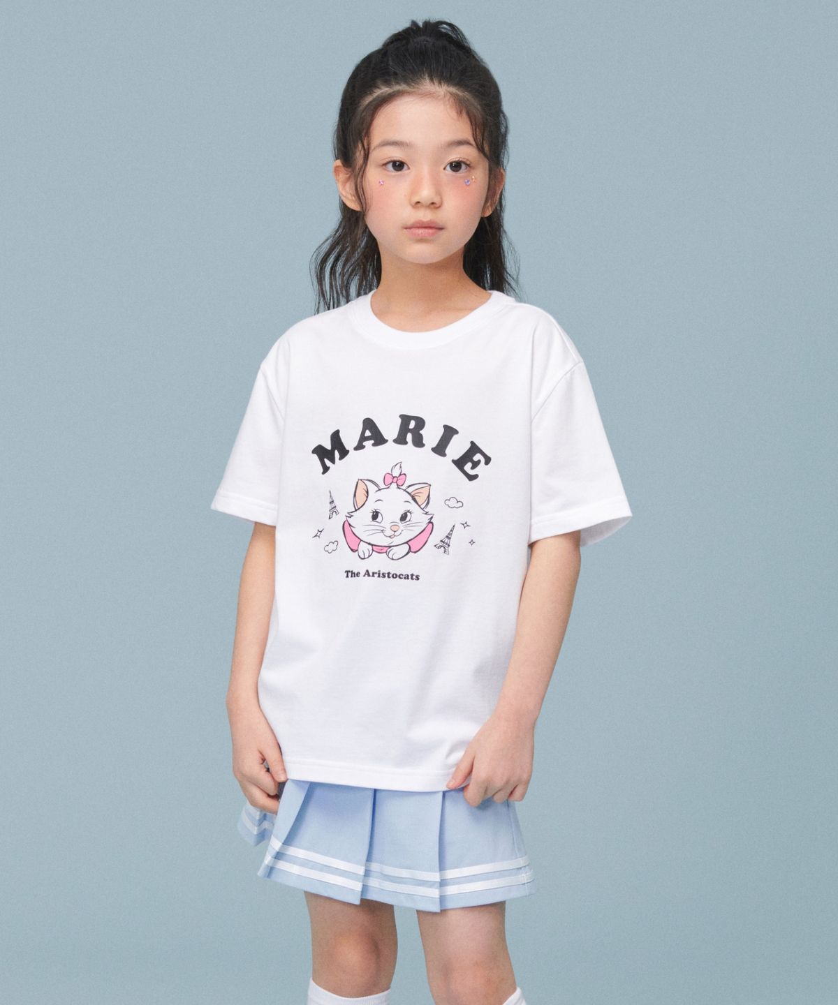 무신사 스탠다드 키즈(MUSINSA STANDARD KIDS) 마리_릴렉스드 티셔츠 [화이트]