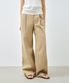 [정린 PICK] 에센셜 원 턱 와이드 팬츠 베이지 MDPT049BEIGE
