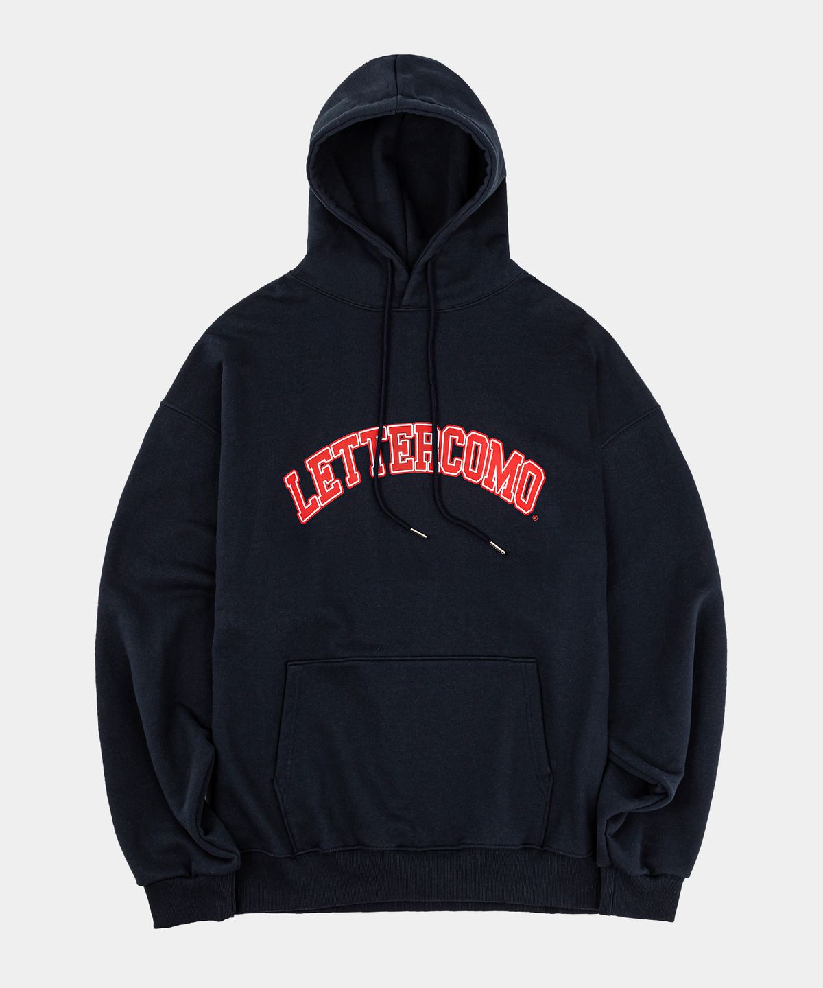 레테르코모(LETTERCOMO) 에센셜 아이엠 스웻 후드티 네이비