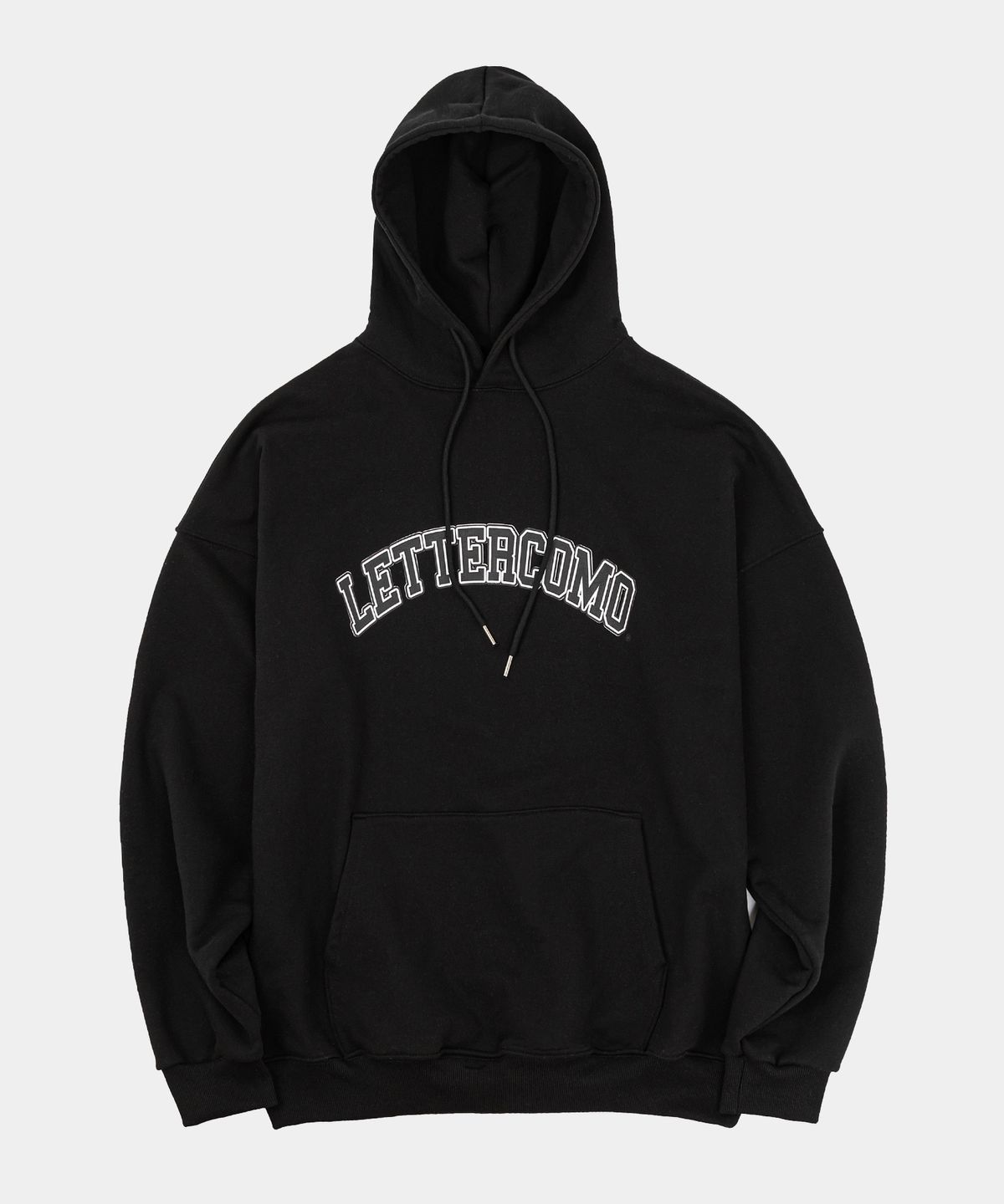 레테르코모(LETTERCOMO) 에센셜 아이엠 스웻 후드티 블랙
