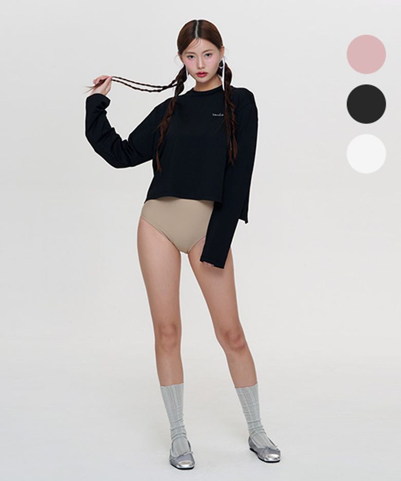 케이지 크롭 뒷트임 래쉬가드