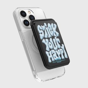 스틱 유어 해피-SKY BLUE(맥세이프-레더 카드지갑)