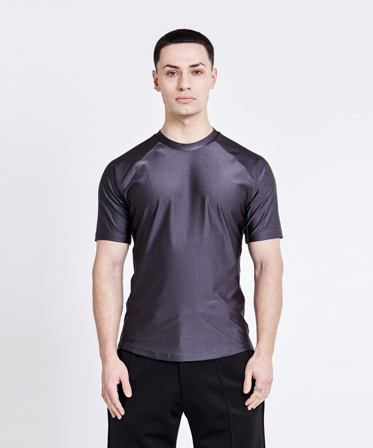 51퍼센트(51PERCENT) Triangle Back logo T-shirt - Charcoal