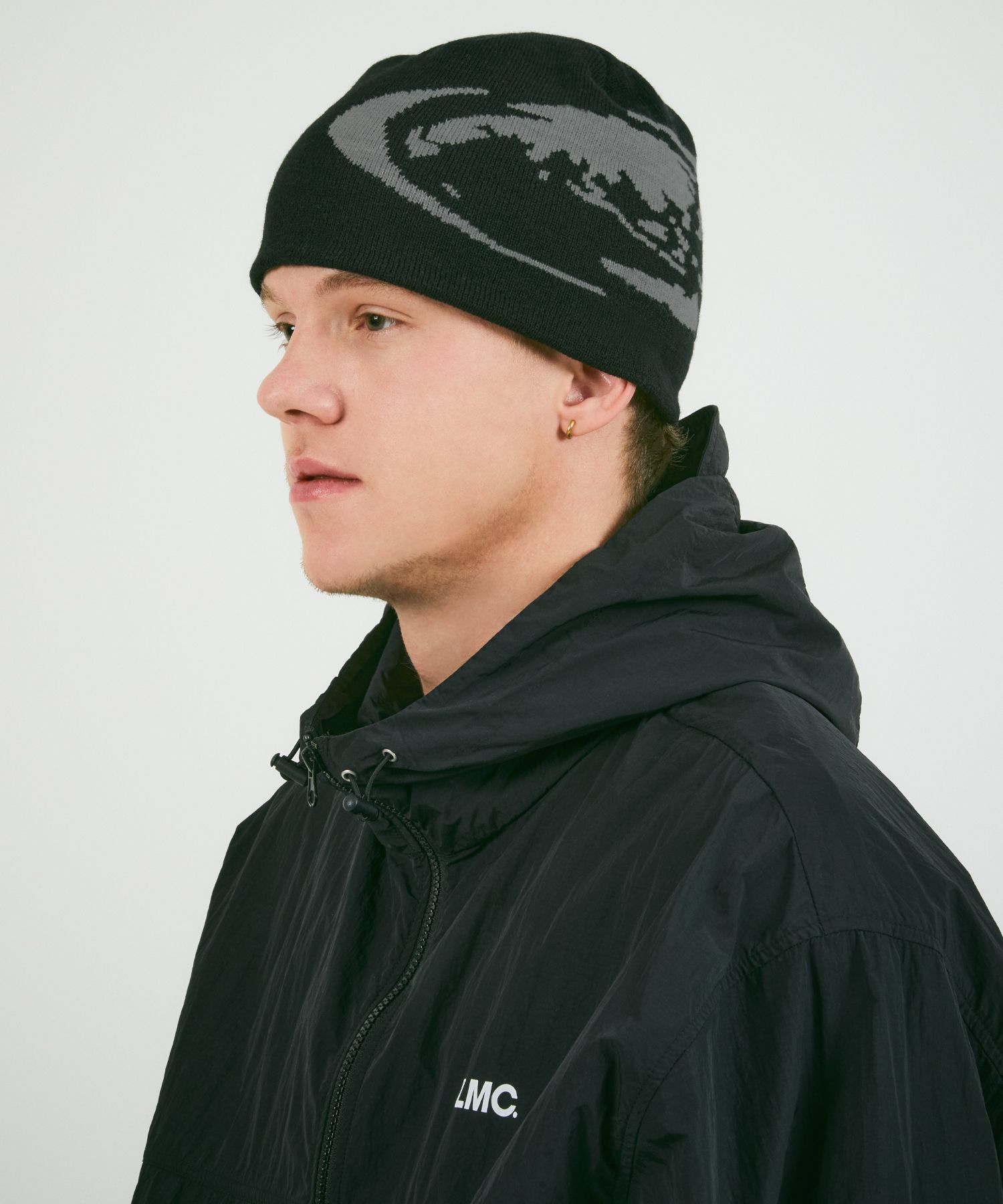 [ LMC]★25SS★韓国人気★OVAL GLOBE BEANIE LMC Oval Globe Beanie - Charcoal | International Store