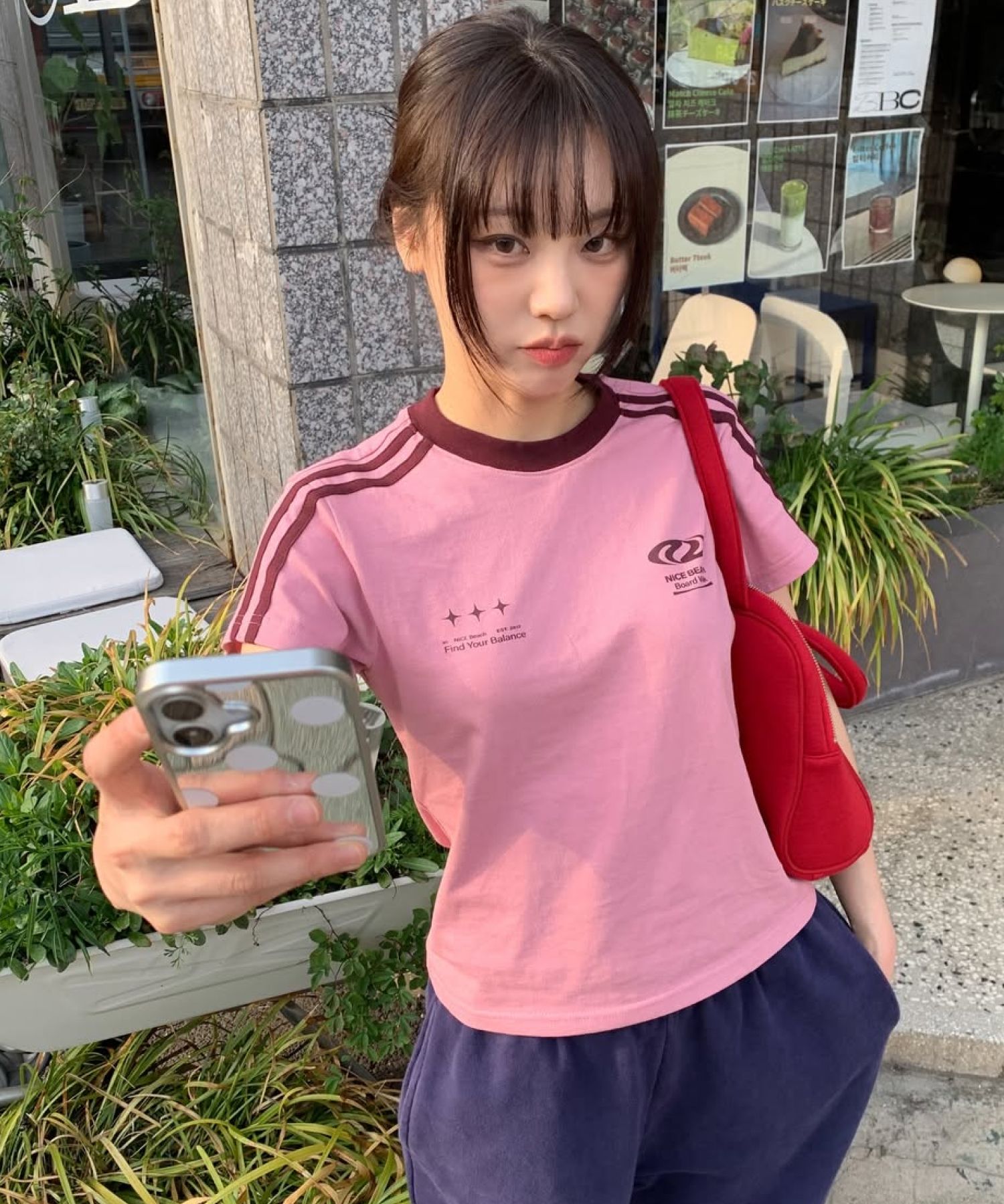 MUSINSA公式 | URBANDTYPE フットボールジャージTシャツ_ピンク