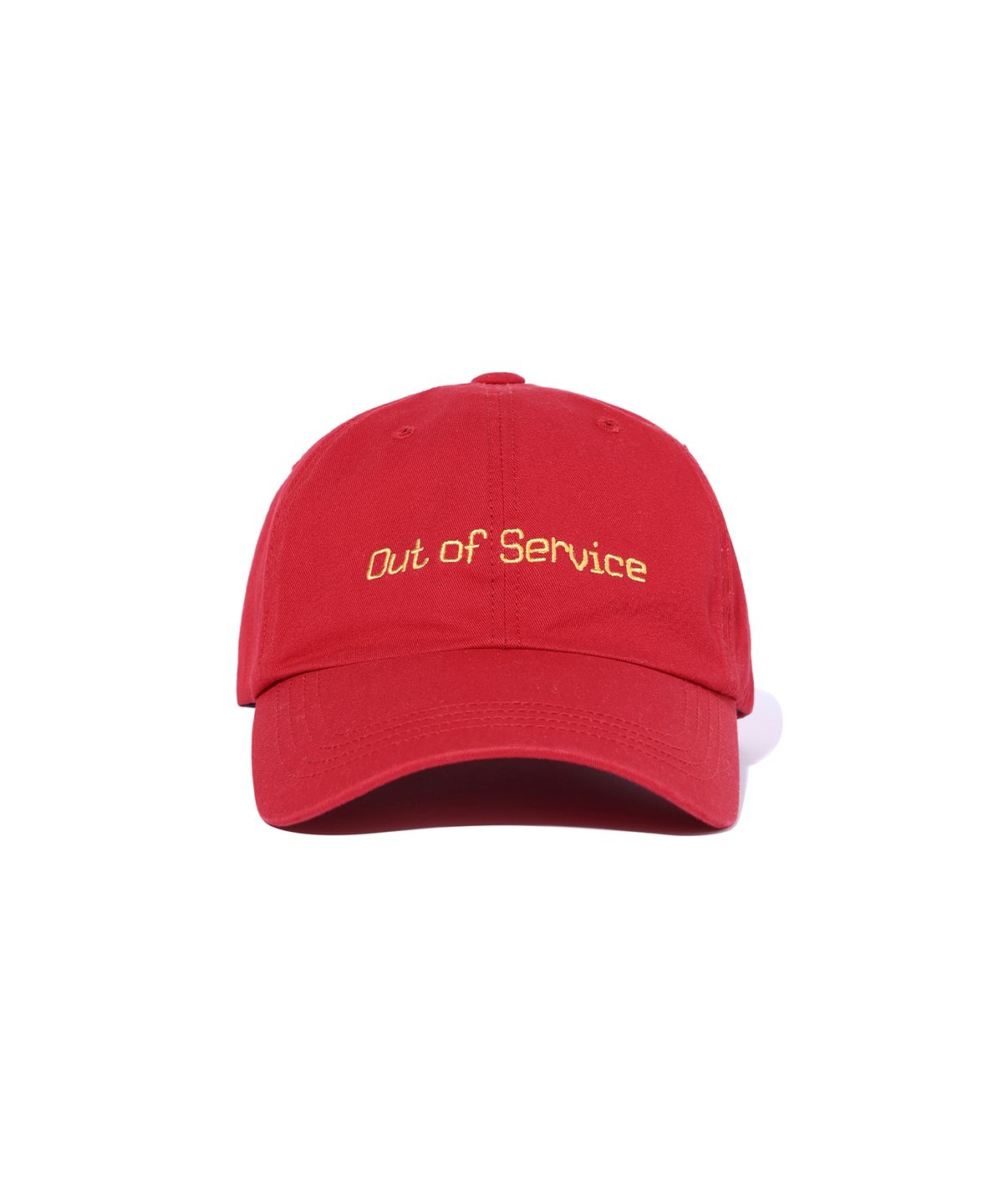 사운즈라이프(SOUNDSLIFE) Vintage Lettering Washing Ball Cap Red