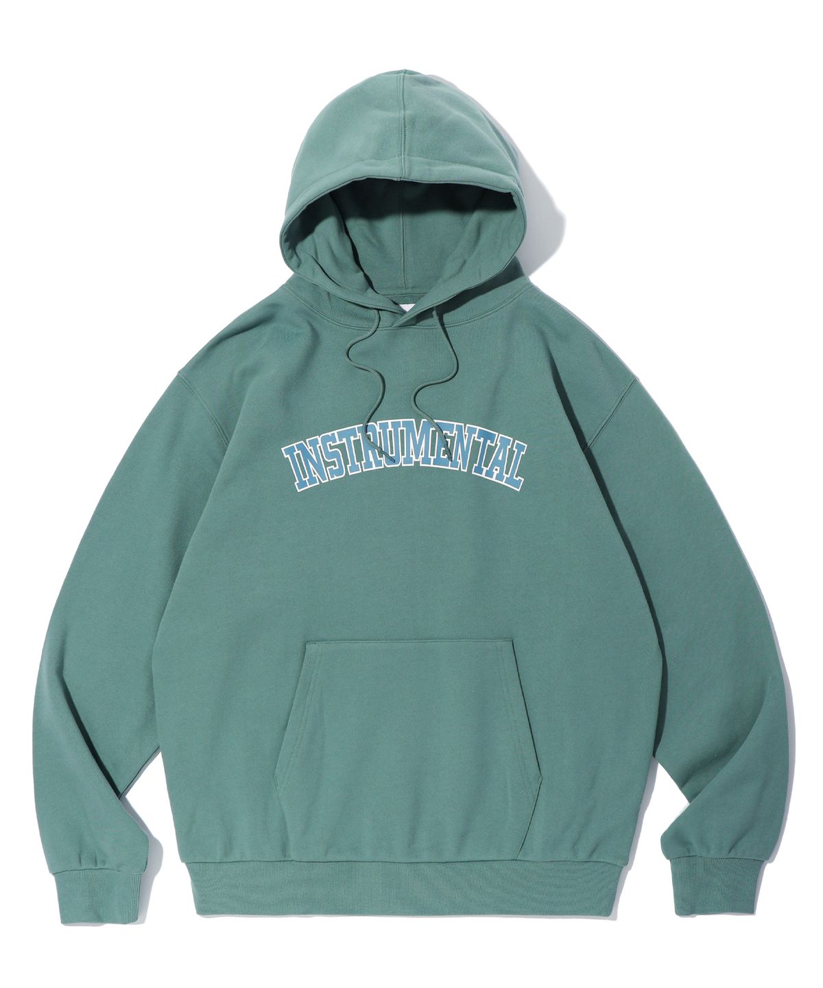 사운즈라이프(SOUNDSLIFE) INST Graphic Hoodie pullover Dark Green