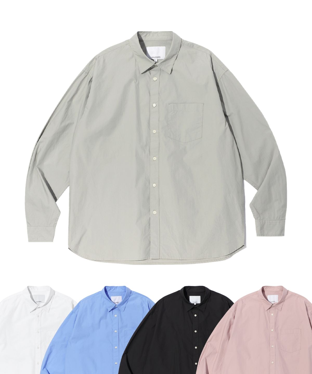 사운즈라이프(SOUNDSLIFE) Daily Cotton Shirt Grey