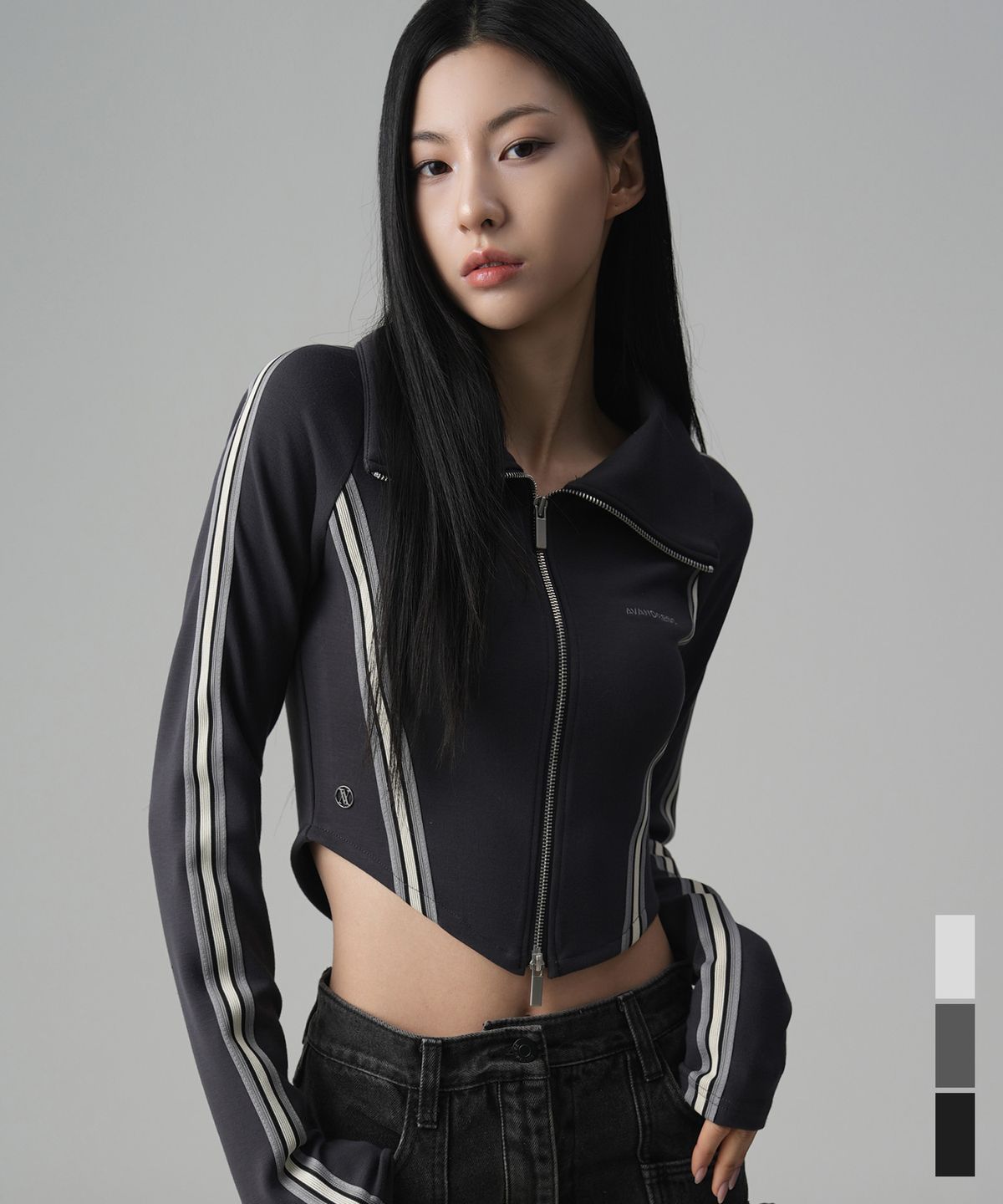 어반드레스(AVANDRESS) Slender Track Zip-Up - 3COL