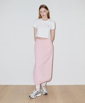 나일론 스트링 스커트 핑크