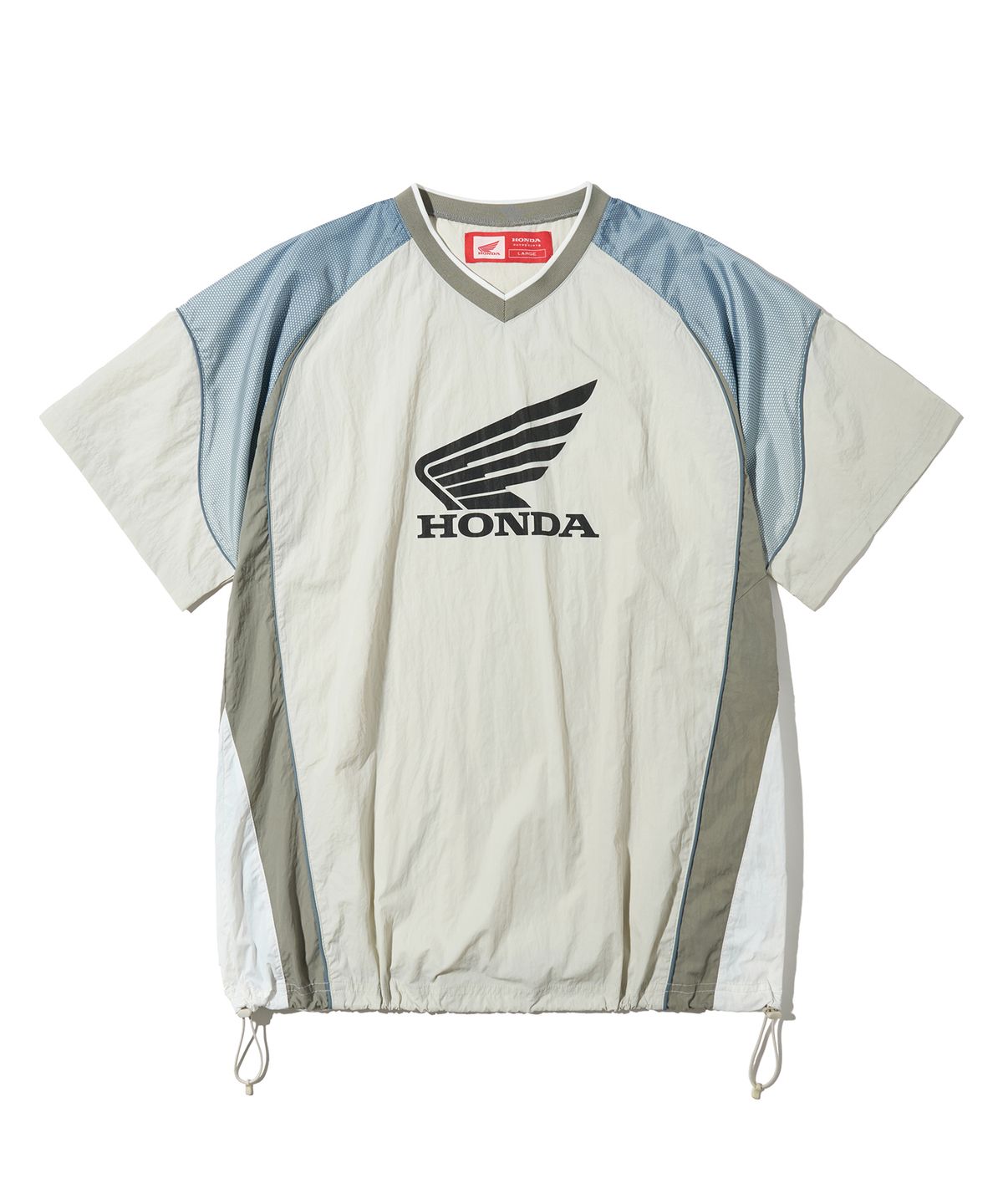 핍스 모터사이클(PHYPS MOTORCYCLE) Speed Track nylon T-shirt Beige