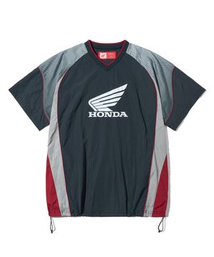 Speed Track nylon T-shirt Navy