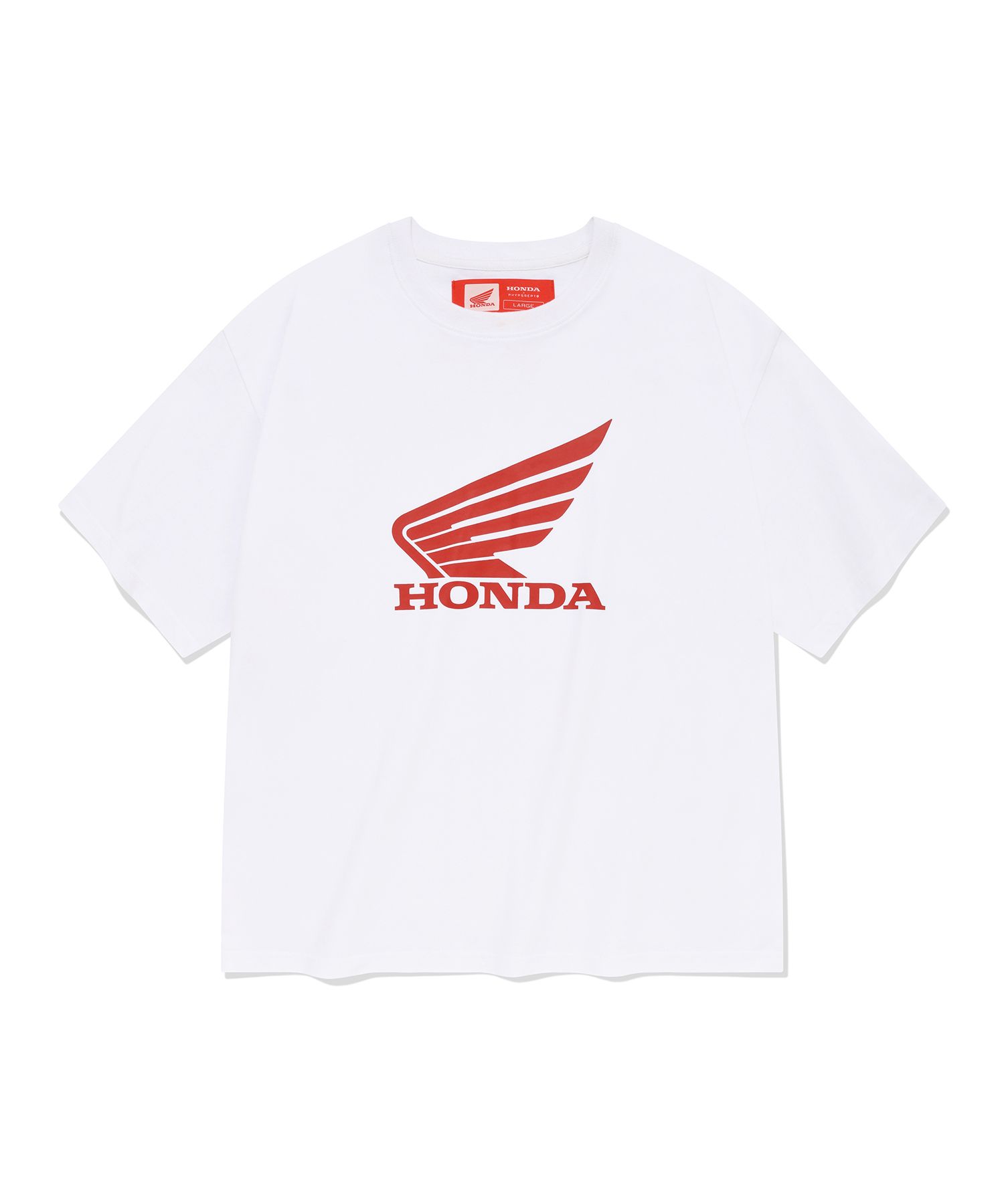 ◆HONDA MOTORCYCLE◆ Original Wing logo Mesh Tshirt White MUSINSA | Honda Motorcycle Original Wing logo Mesh T-shirt White