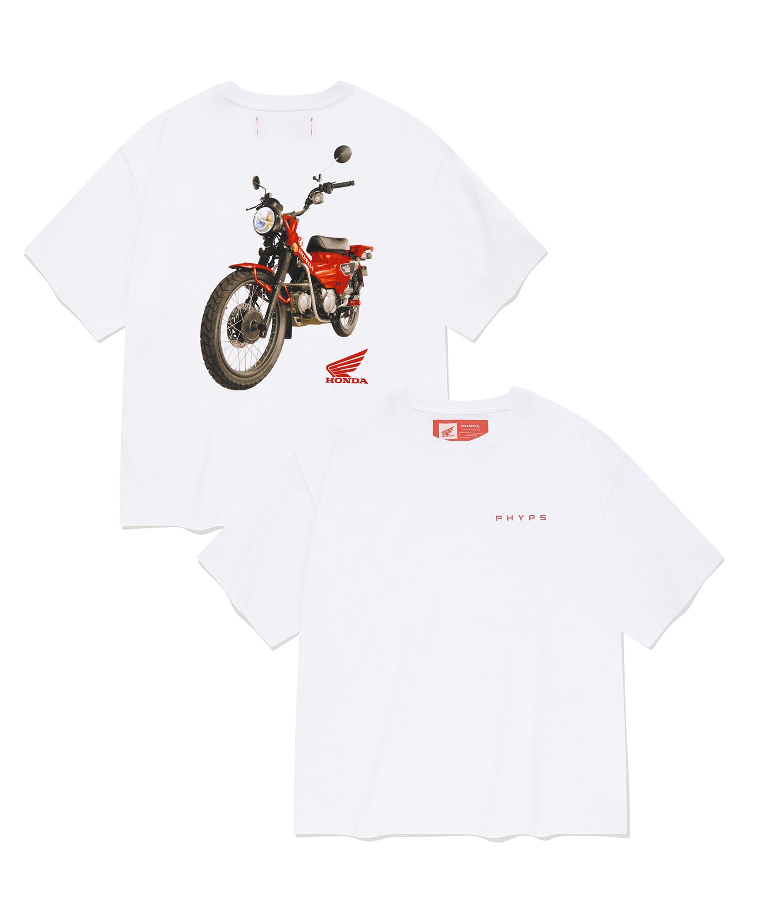 Tシャツ・カットソー HONDA MOTORCYCLE Lighting Hunter Cub Short Sleeve White MUSINSA | Honda Motorcycle Lighting Hunter Cub Short Sleeve