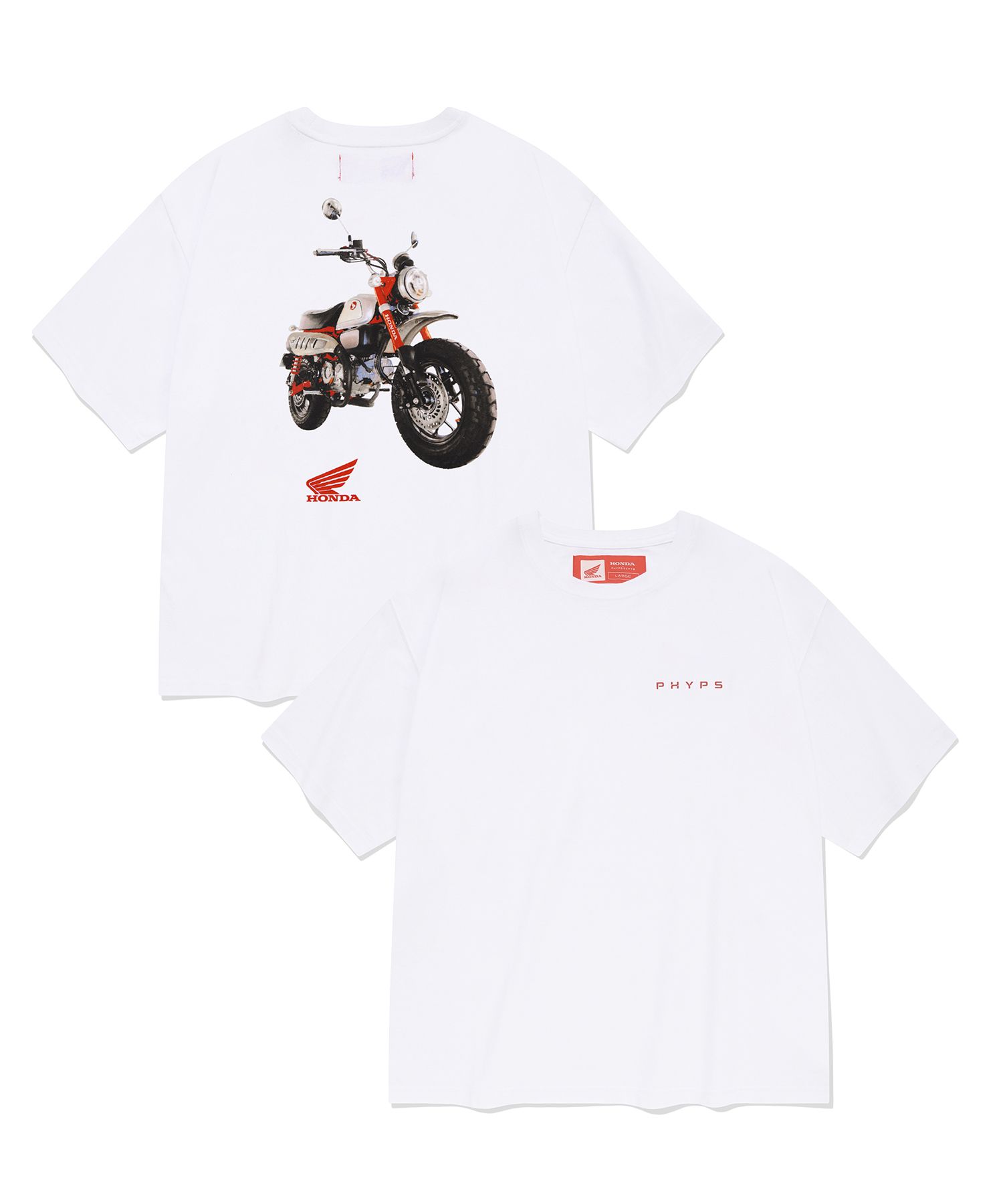 Tシャツ・カットソー HONDA MOTORCYCLE MONKEY 125 Tshirt White Honda Monkey - Motorcycle - T-Shirt | TeePublic