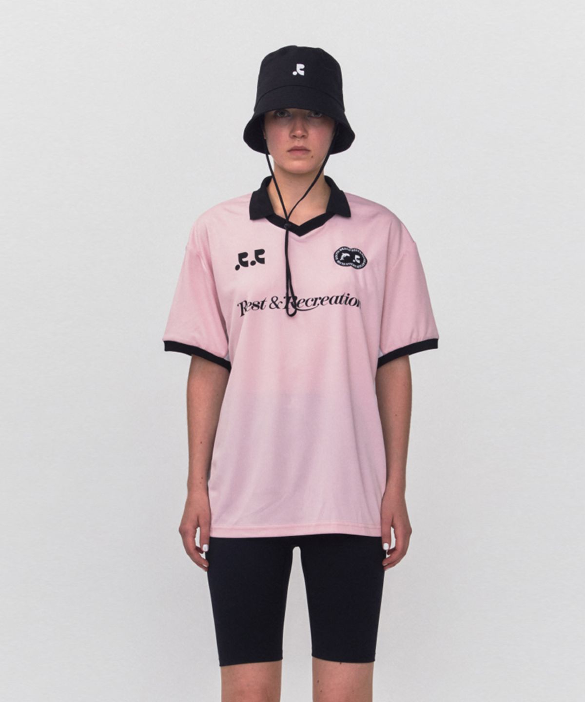 레스트앤레크레이션(REST&RECREATION) RR COLLAR JERSEY TOP_PINK