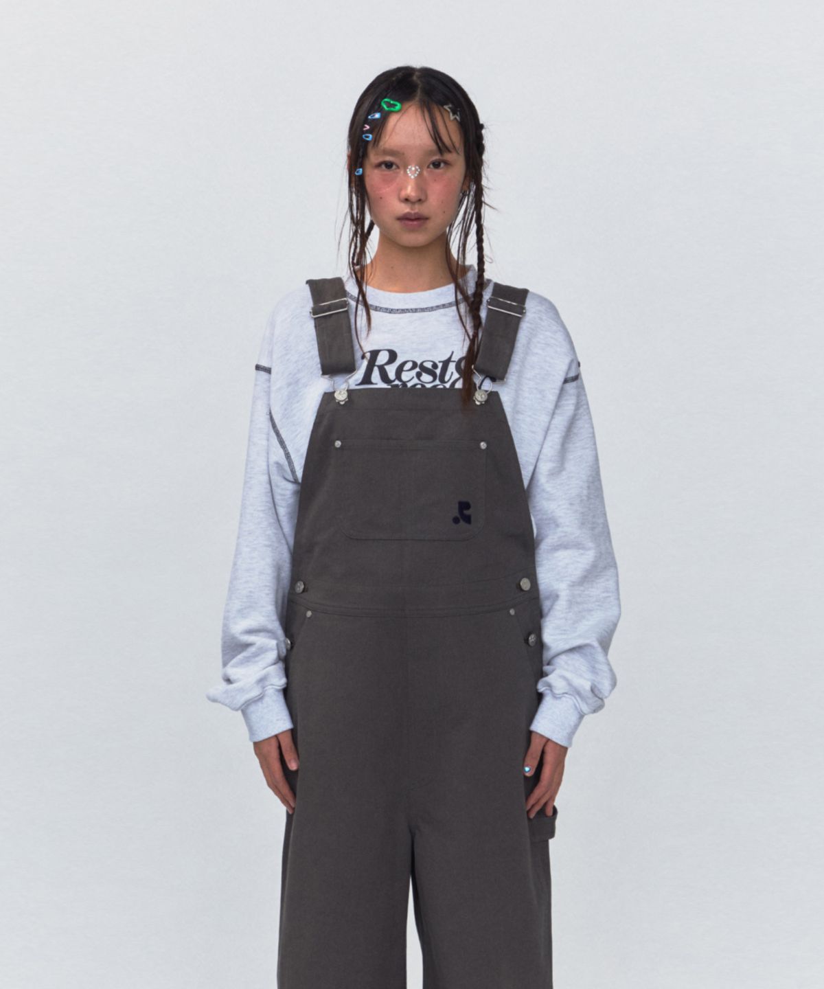 레스트앤레크레이션(REST&RECREATION) RR COLORATION SWEATSHIRT_LIGHT GREY