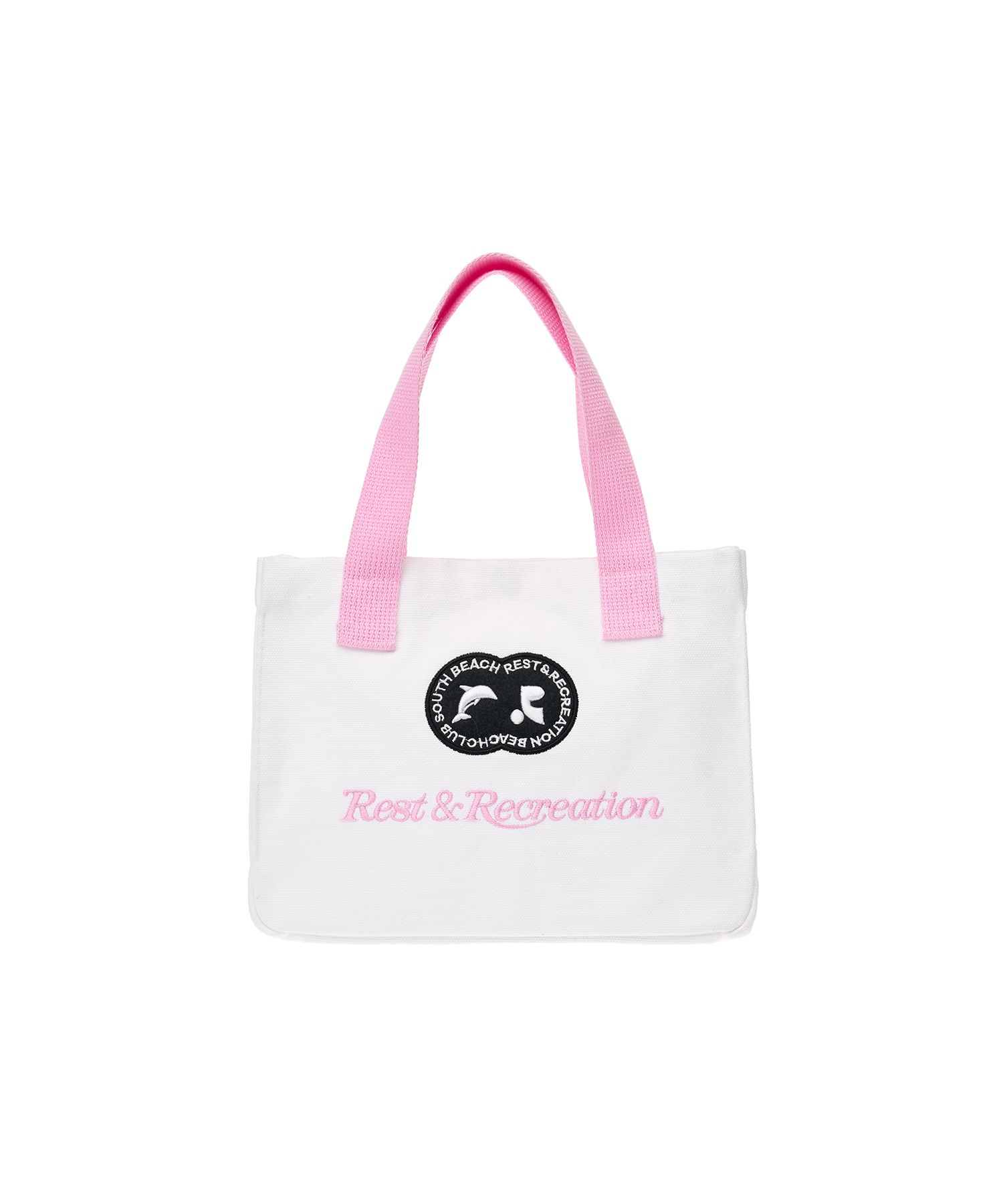 MUSINSA公式 | REST&RECREATION RR CANVAS TOTE BAG_WHITE