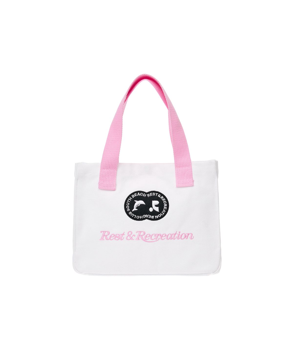 레스트앤레크레이션(REST&RECREATION) RR CANVAS TOTE BAG_WHITE