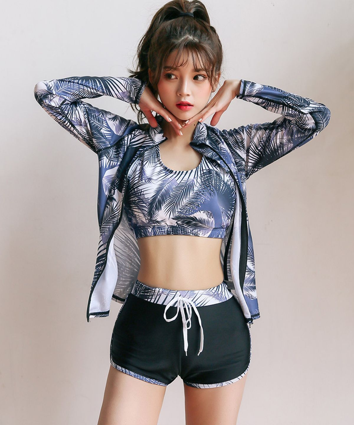 벤디스(VENDIS) 파파야 래쉬가드 세트 3pcs