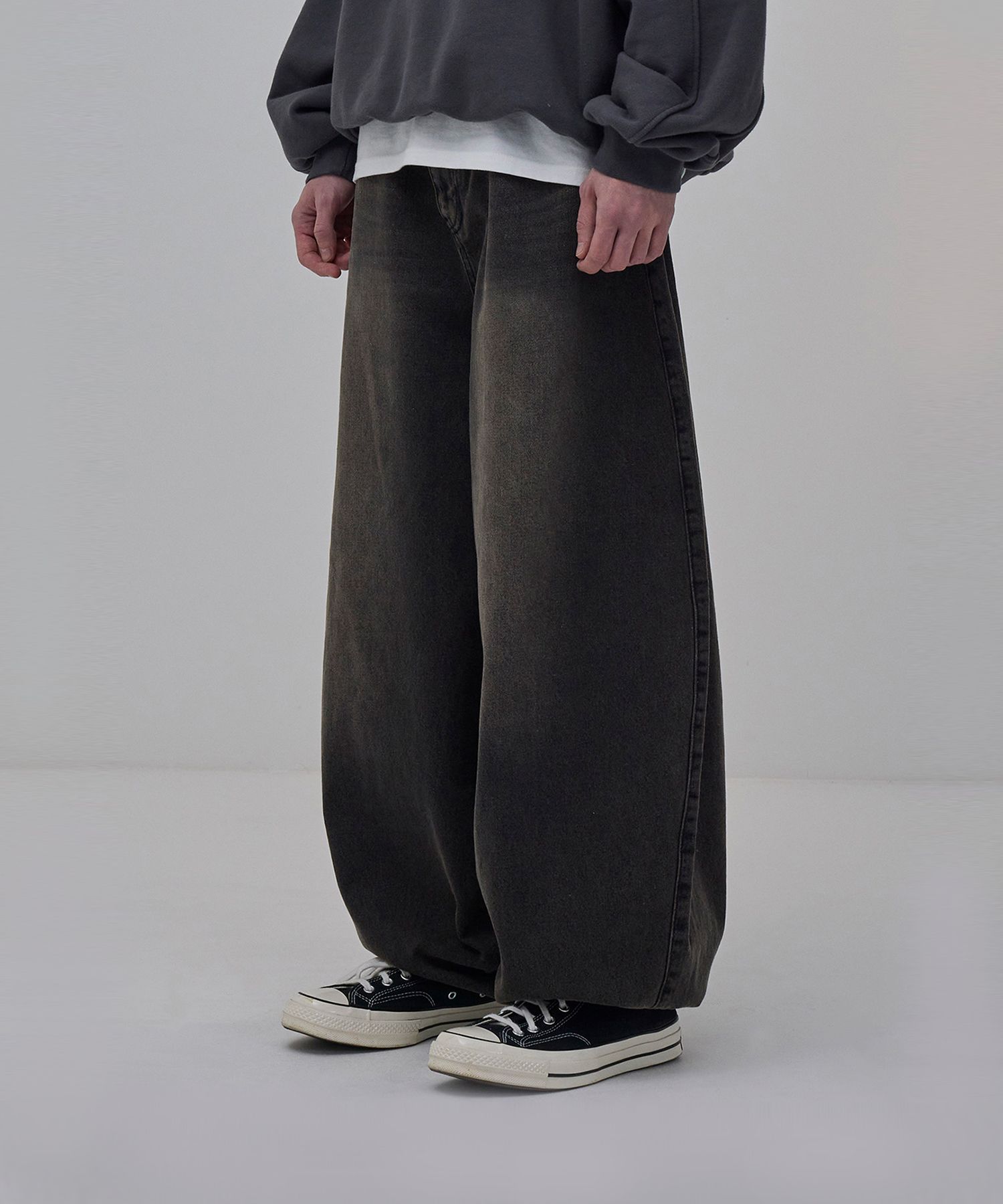 MUSINSA | STANDARDERROR 87-STAN047 Balloon fit washed wide