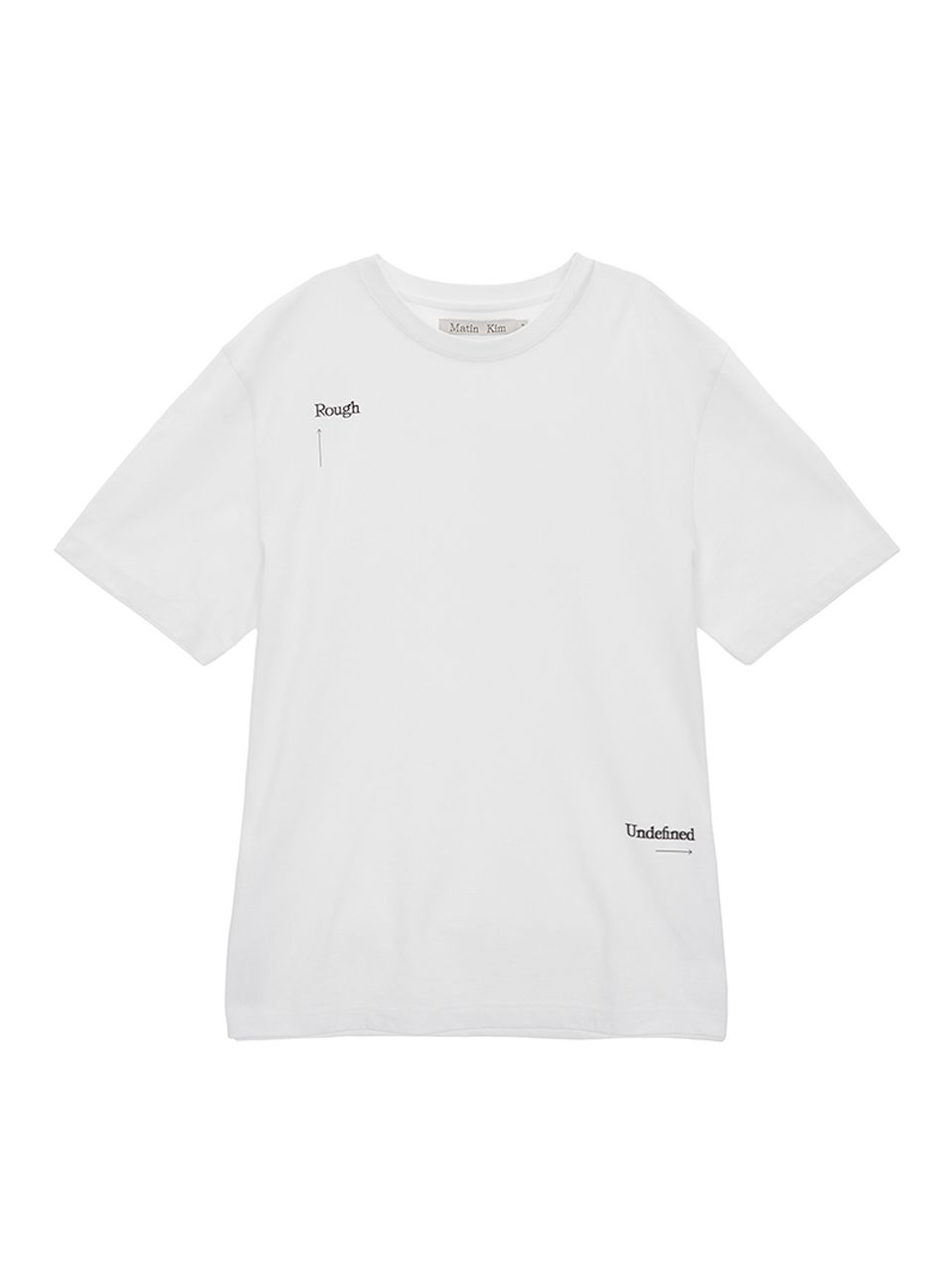 ★Matin Kim★ INK LETTERING TOP IN WHITE MK2400TS023MWH MUSINSA | MATIN KIM KEYWORD LETTERING TOP IN WHITE