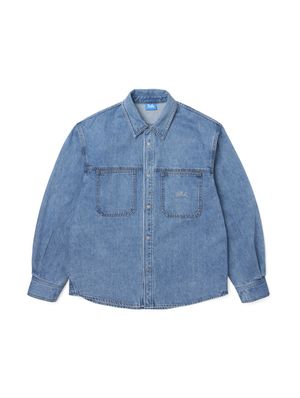 남여공용 투포켓 데님 셔츠[LT-INDIGO](UA3LS82_03)