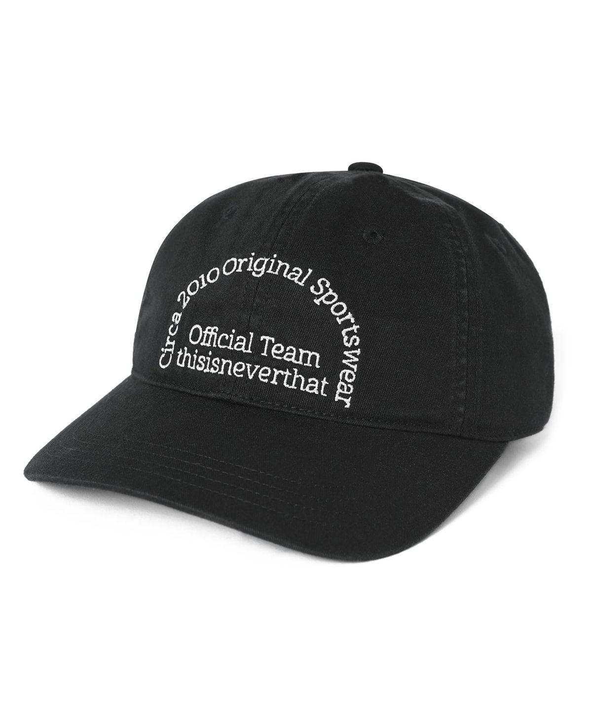 디스이즈네버댓(THISISNEVERTHAT) TNT Team Cap Black