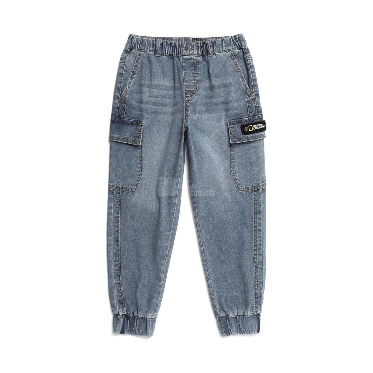 내셔널지오그래픽 키즈(NATIONAL GEOGRAPHIC KIDS) K231UPT110 데님 조거팬츠 GRAY BLUE
