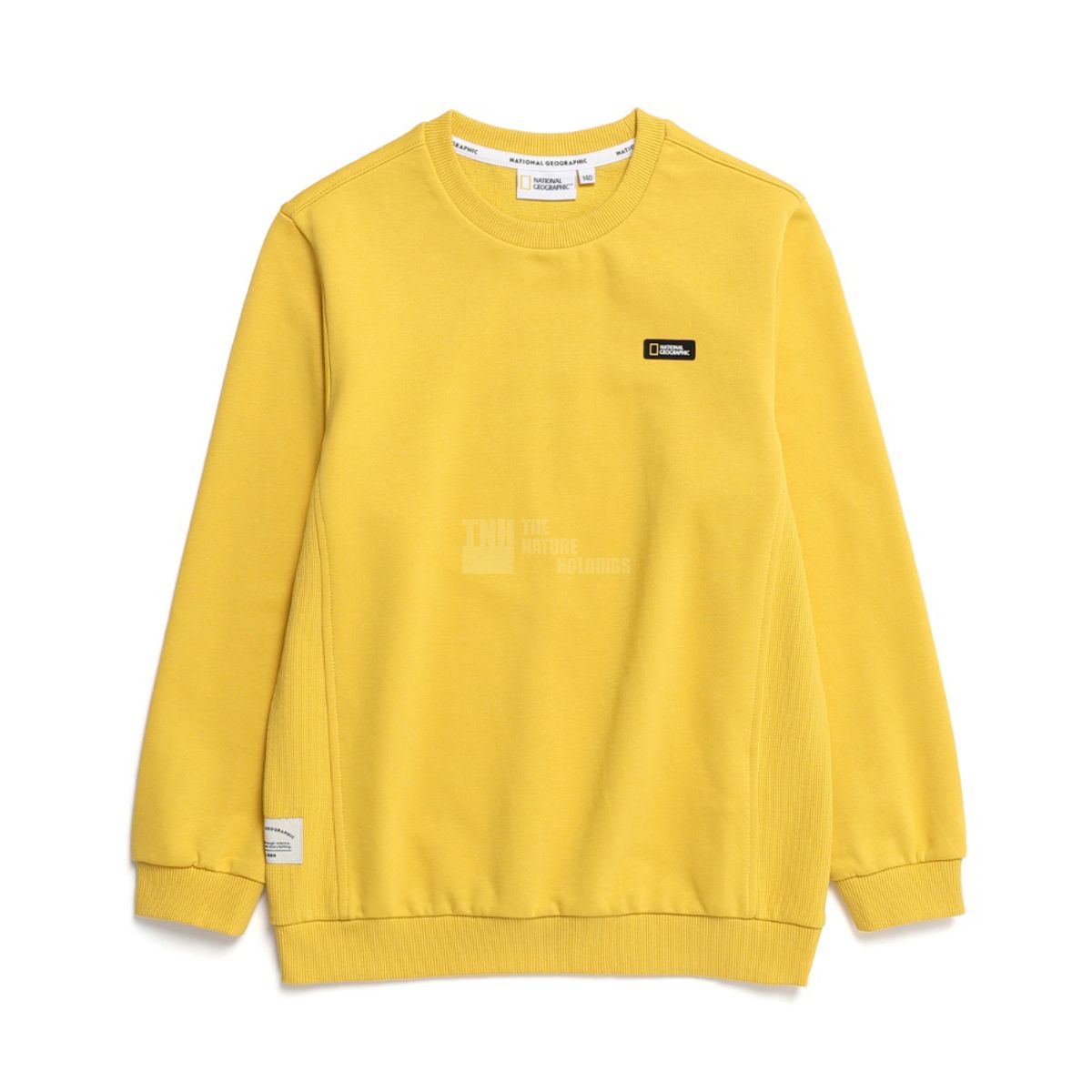 내셔널지오그래픽 키즈(NATIONAL GEOGRAPHIC KIDS) K231USW010 스몰로고 맨투맨 MUSTARD