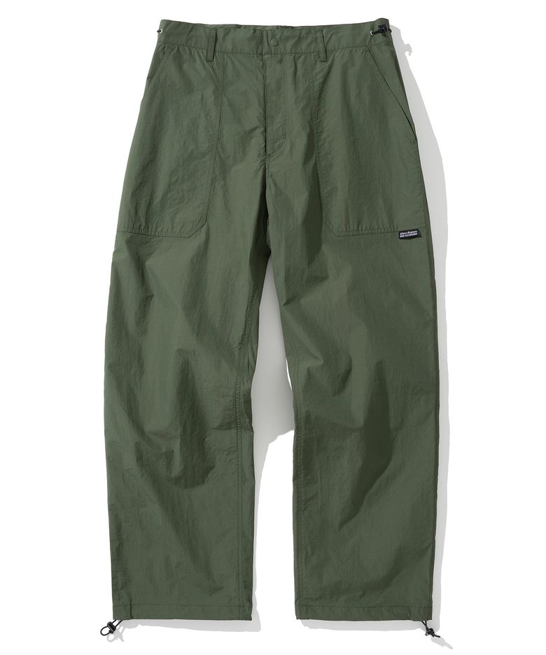 nylon fatigue pants sage green