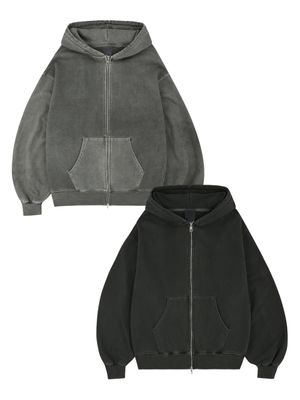 빈티지 피그먼트다잉 후드 집업 [2colors]