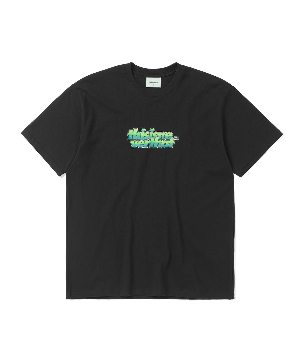 디스이즈네버댓(THISISNEVERTHAT) Gradient OL-Logo Tee Off Black