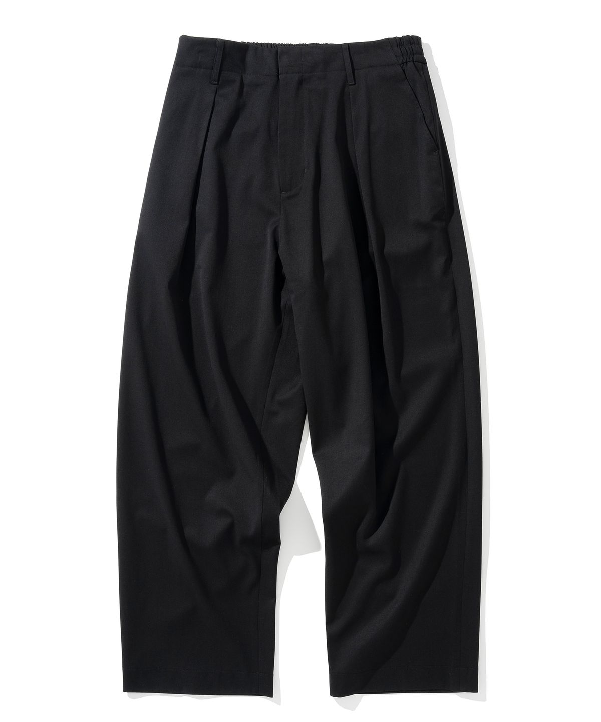 유니폼브릿지(UNIFORM BRIDGE) one tuck banding slacks black