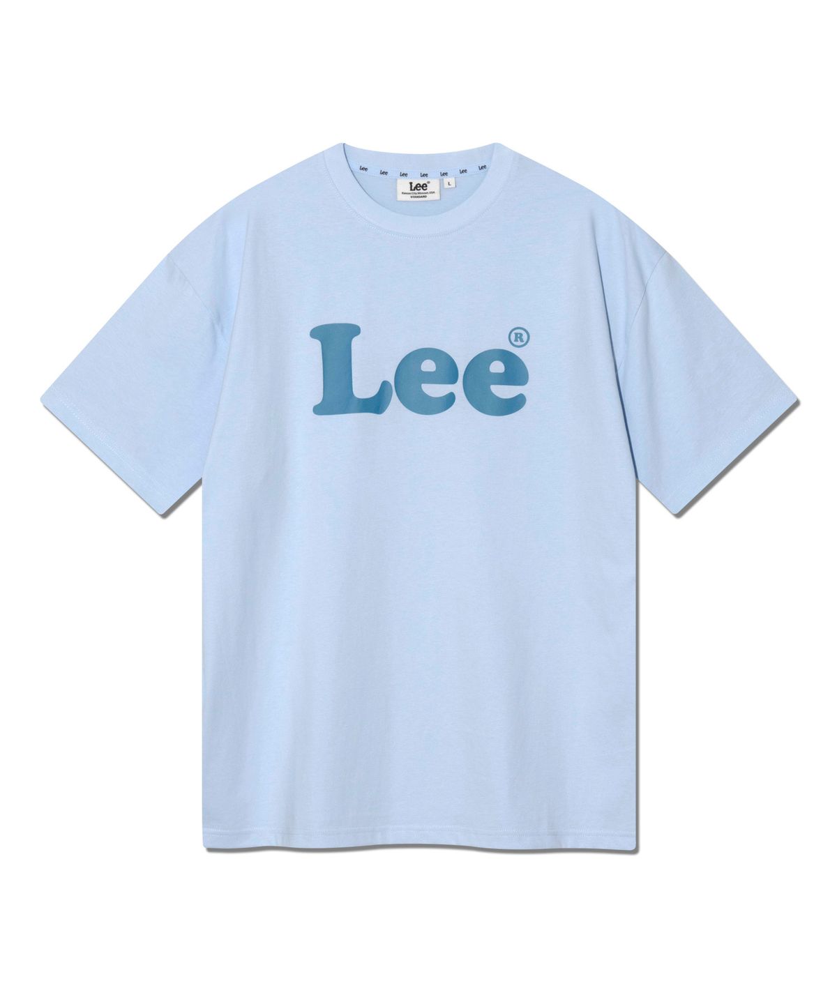 리(LEE) 빈티지 빅 로고 티셔츠 라이트 블루