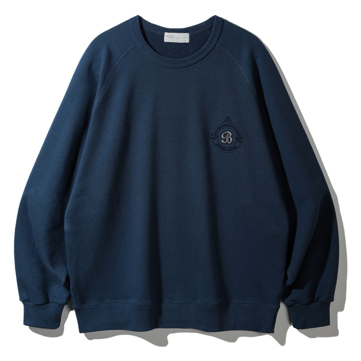 바켄(BAKKEN) Coloration Raglan 스웨트셔츠 BK5980_다크블루